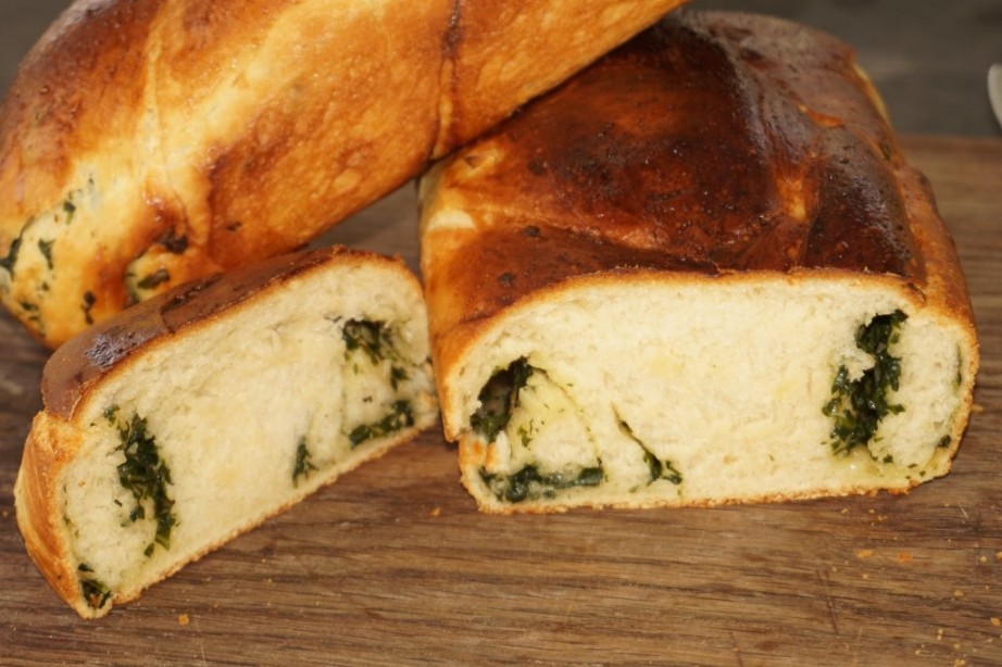 Хлеб со шпинатом, 400 гр.